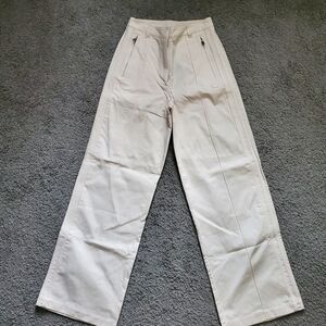 adidas Women's Cream Wide Leg Chinos